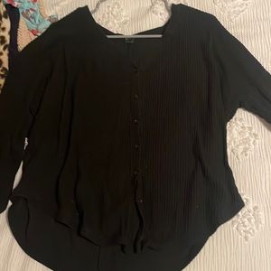 plain black sweater